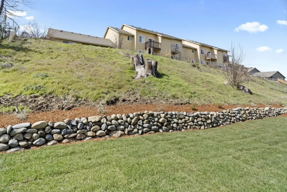 hill with stones